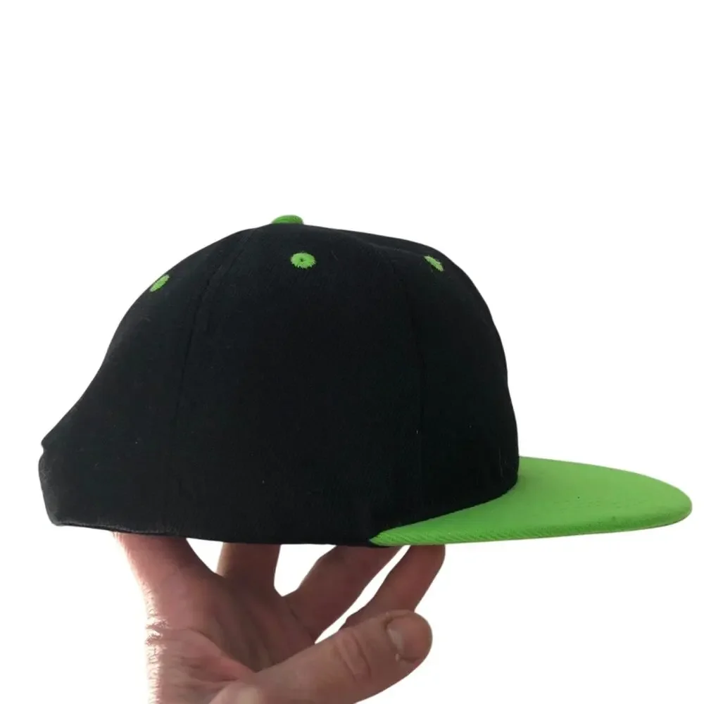 Minnesota Golden Gophers Snapback Hat Black Green Brim M Emblem Cap Bright